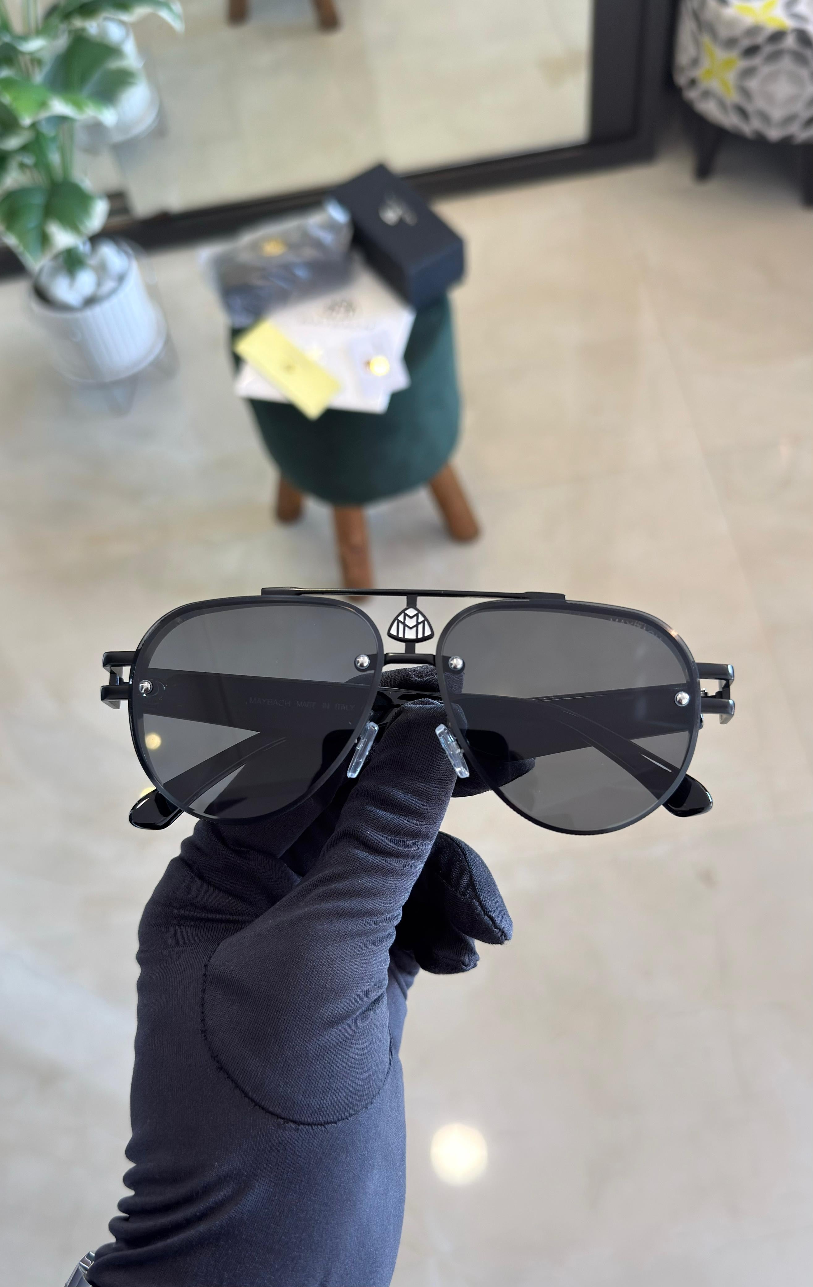 Maybach Shine Black Sunglasses