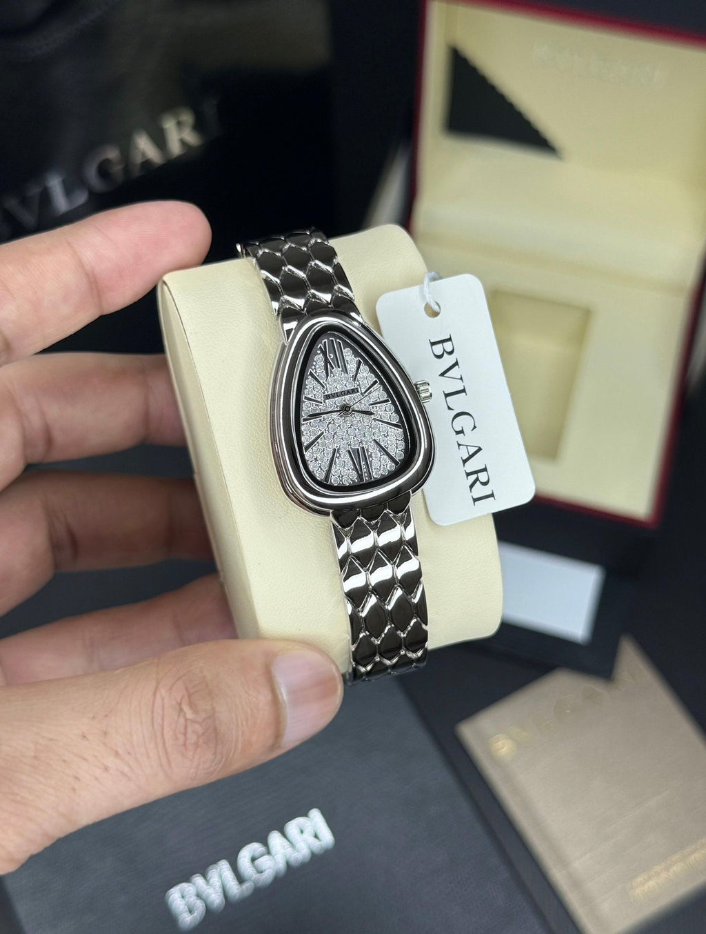 Bvlgari Serpenti Diamond Dial Silver Edition
