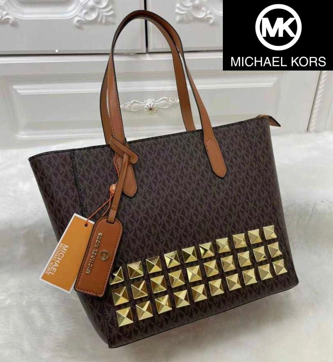 Michael Kors Sinclair Large Studded Logo Tote Bag
