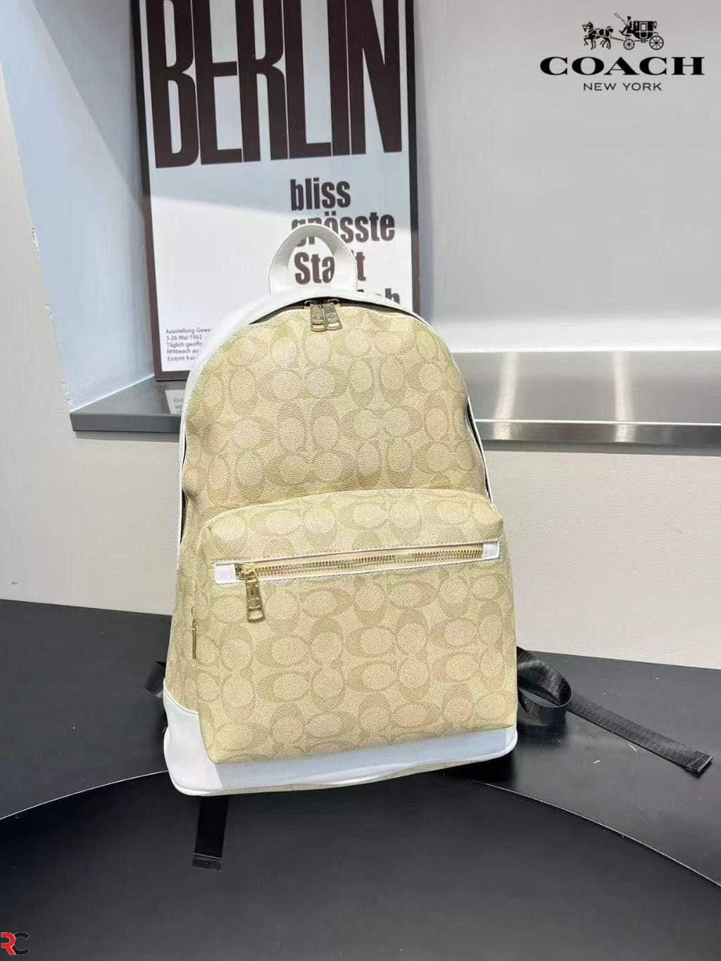 Coach West Backpack Signature Canvas