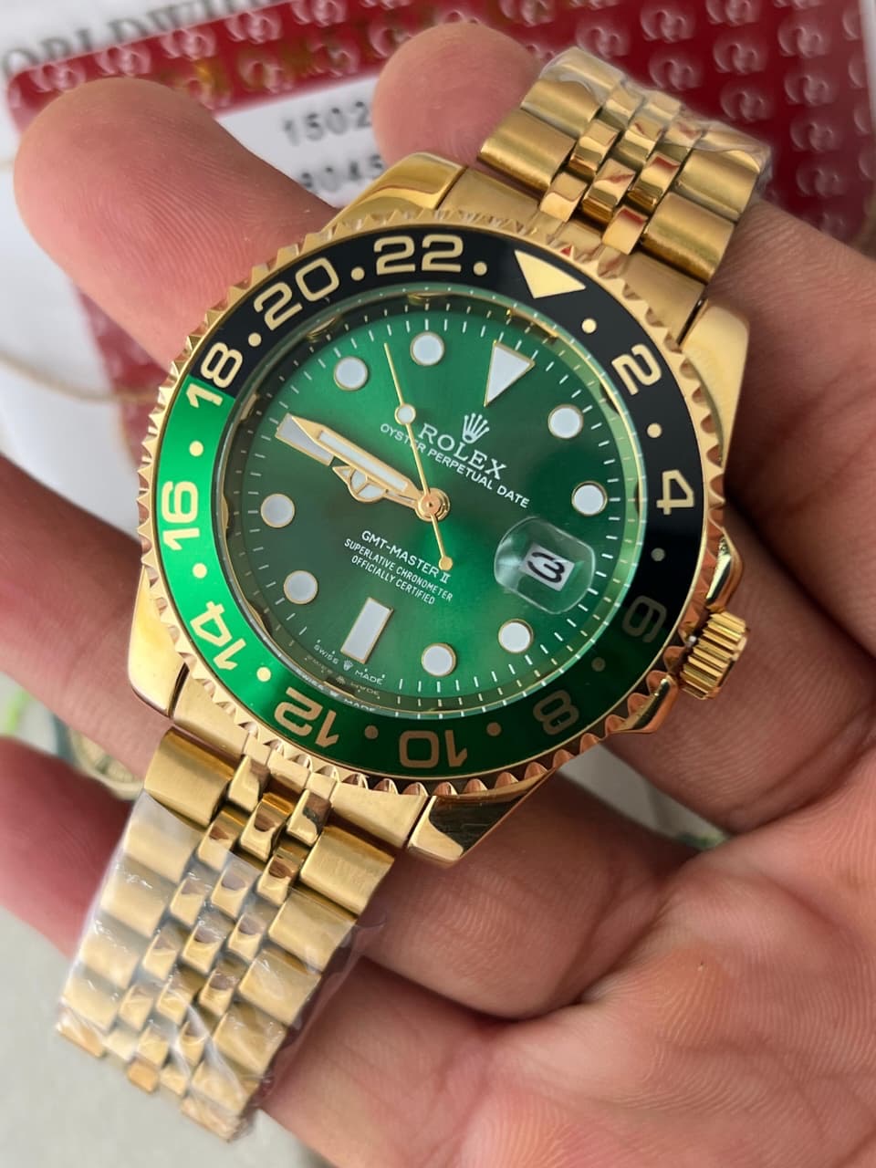 Rolex GMT II Ever gold silver