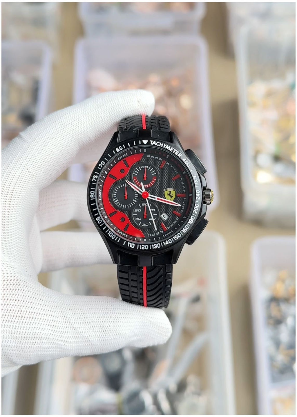 Ferrari Scuderia Red Racing Dial