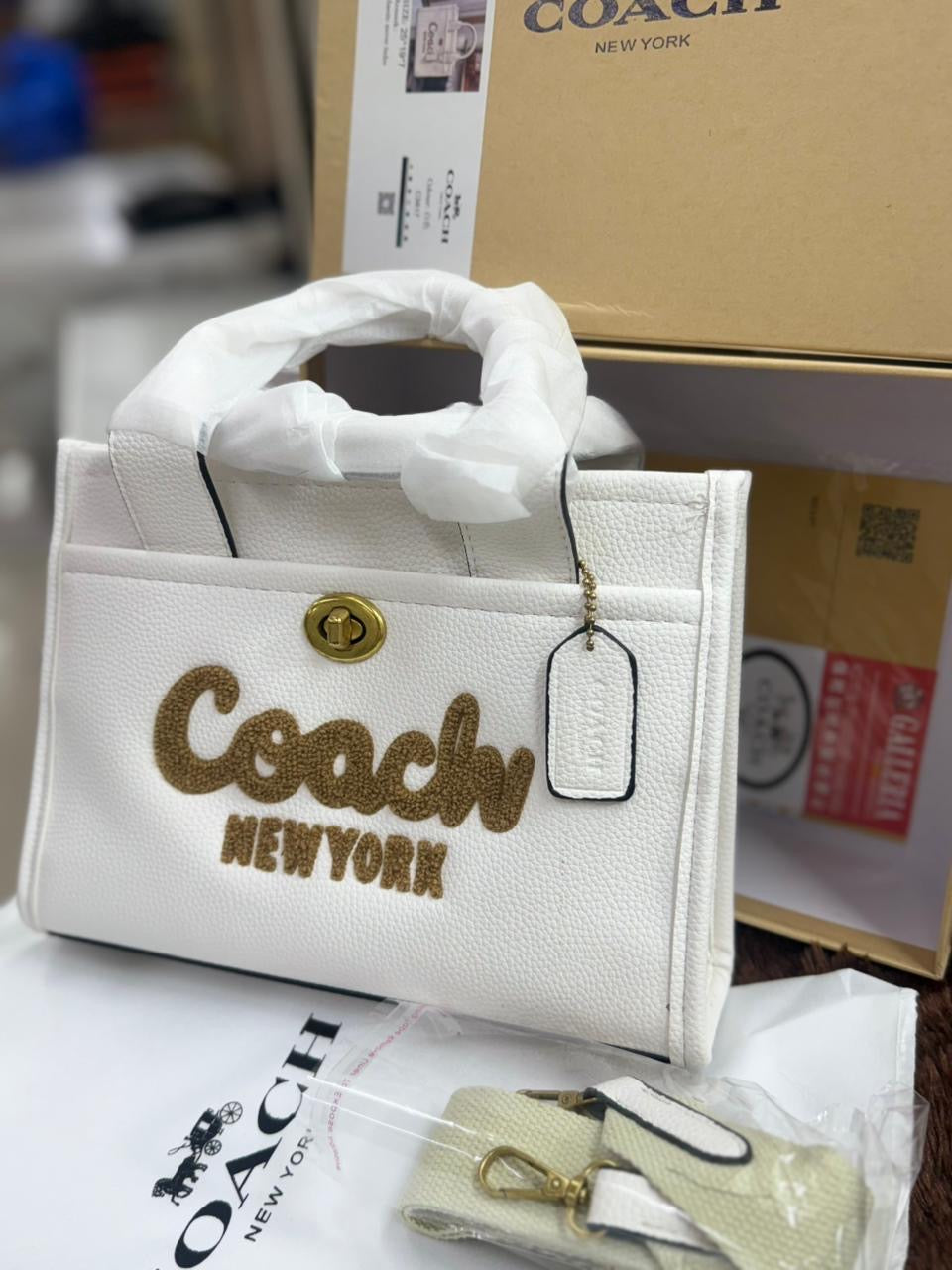 Coach Furry Mini Tote Bag