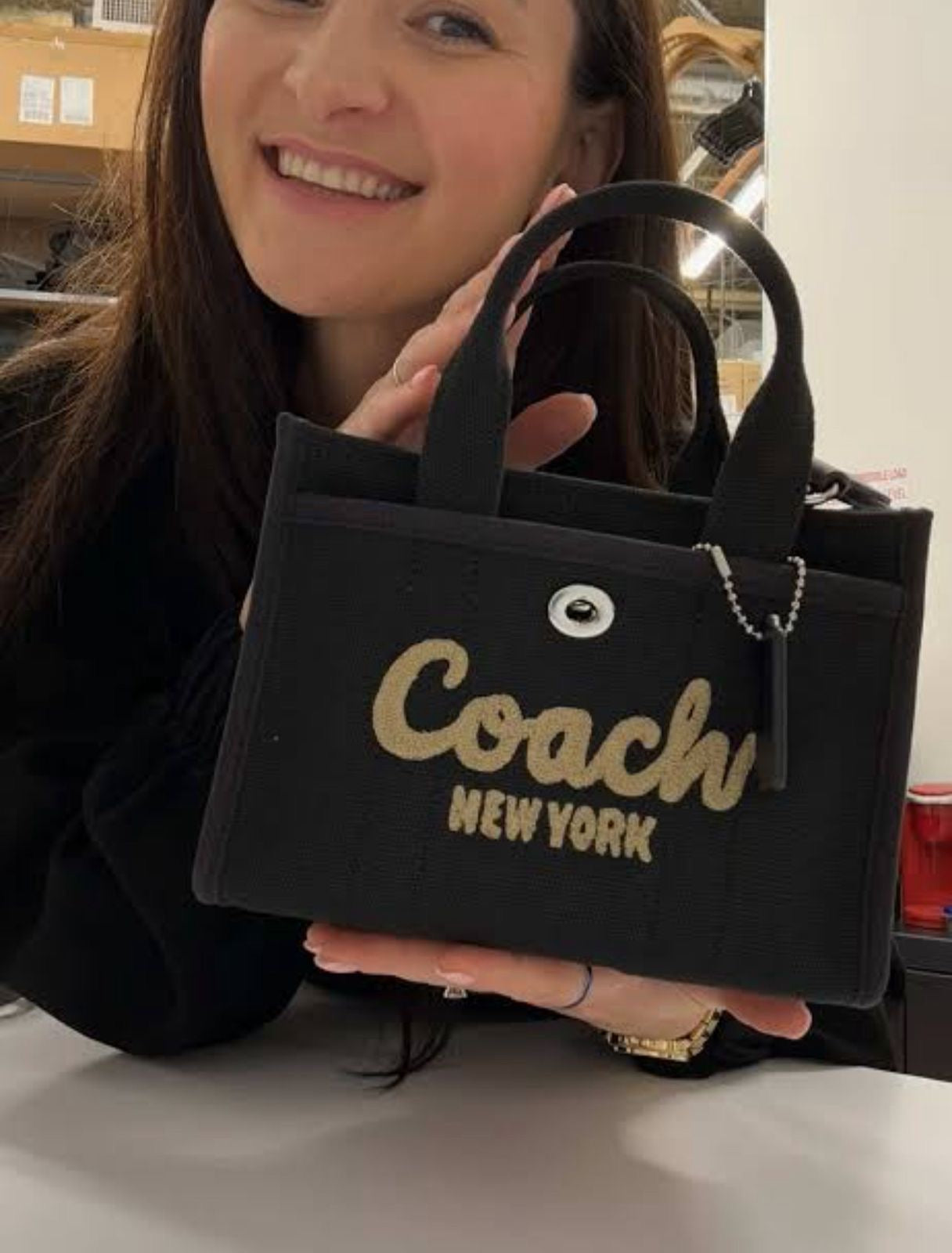Coach Furry Mini Tote Bag