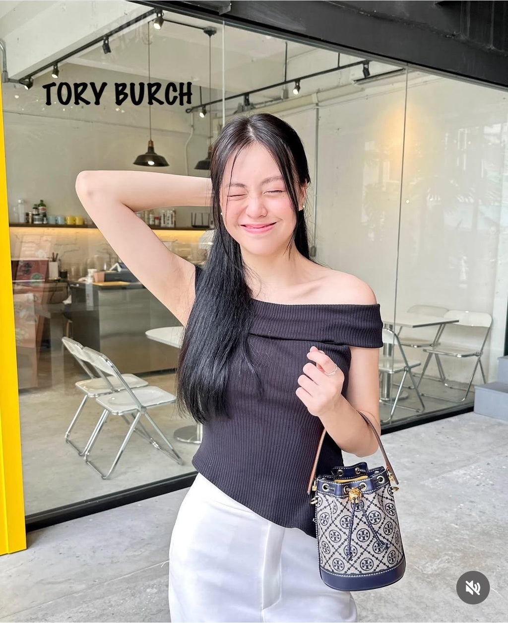 Tory Burch Monogram Jacquard Bucket Bag