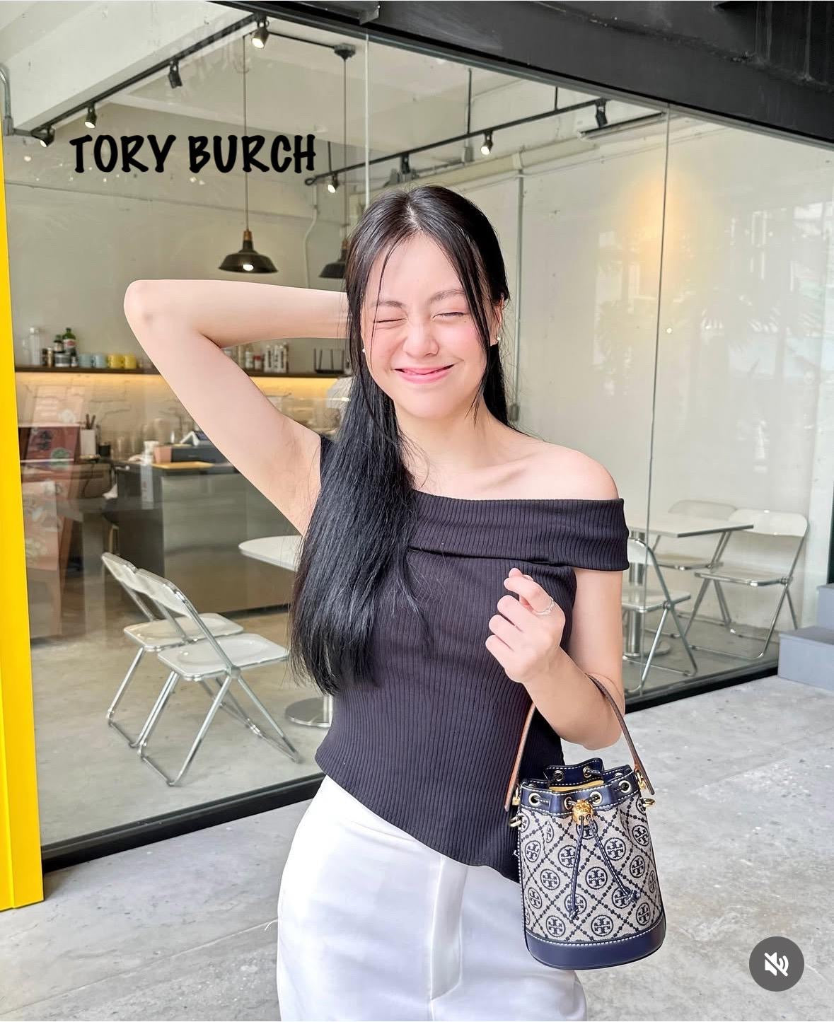 Tory Burch Monogram Jacquard Bucket Bag