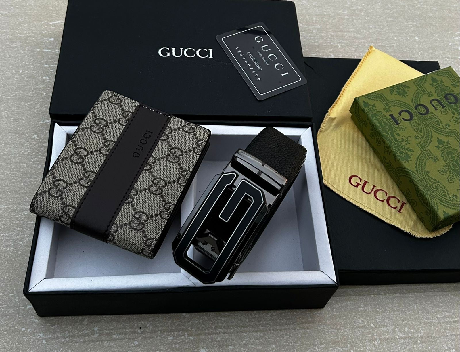 Gucci Wallet & Belt Combo