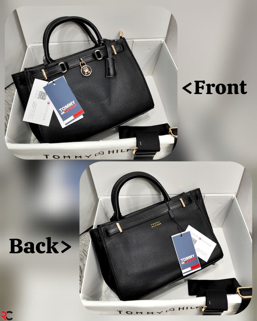 Tommy Hilfiger American Icon Leather Tote Bag