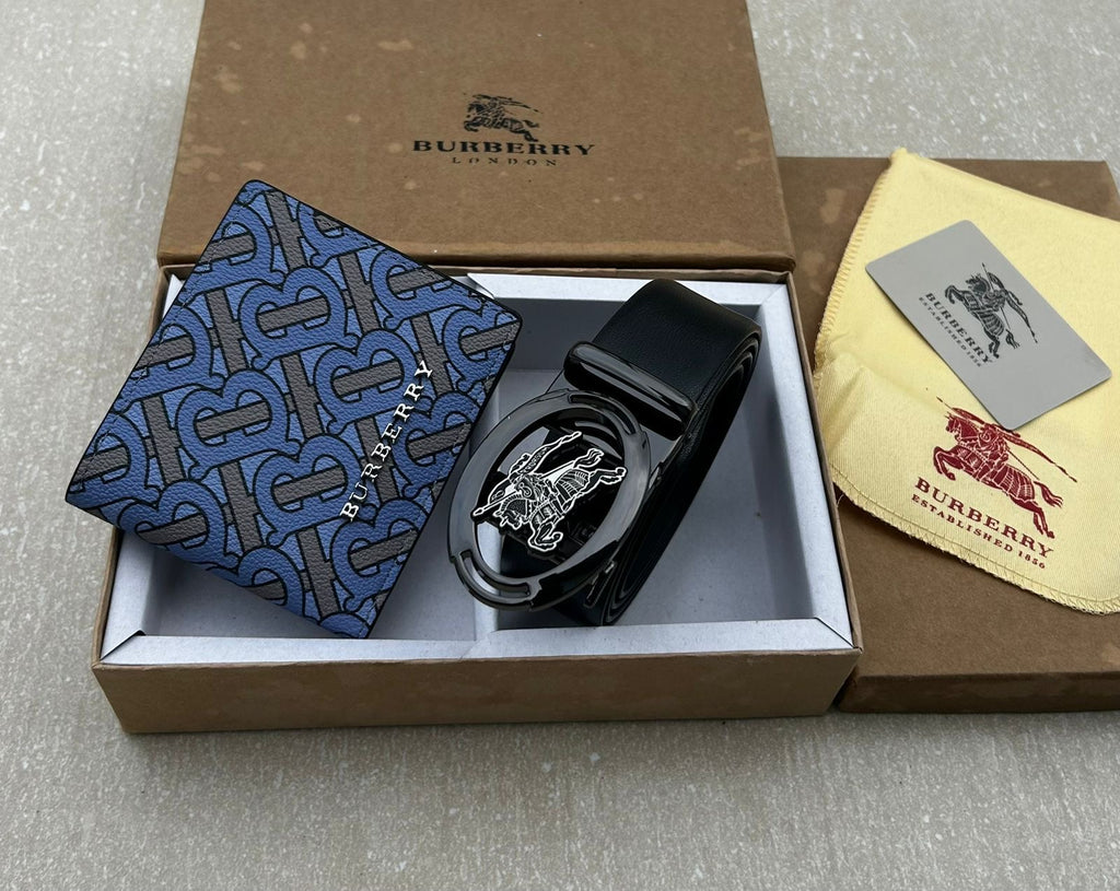 Burberry Wallet & Belt Combo