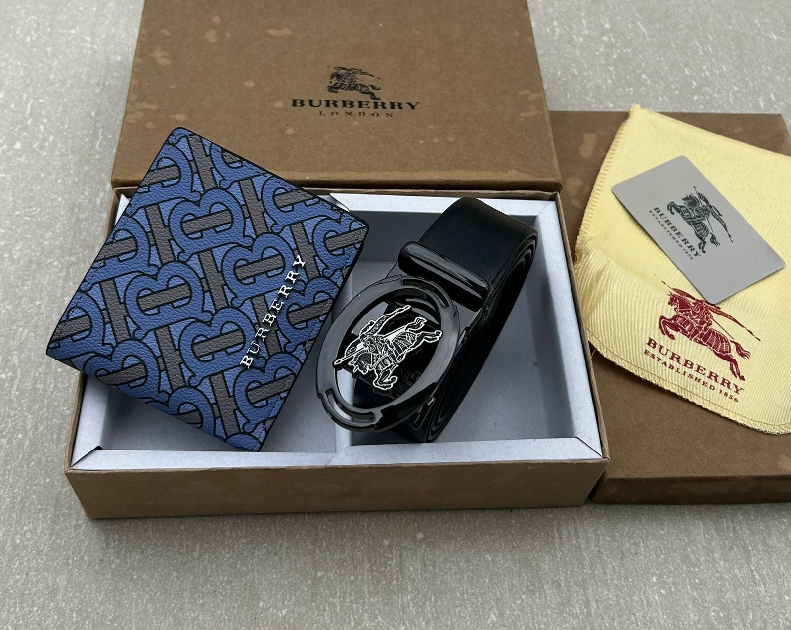 Burberry Wallet & Belt Combo