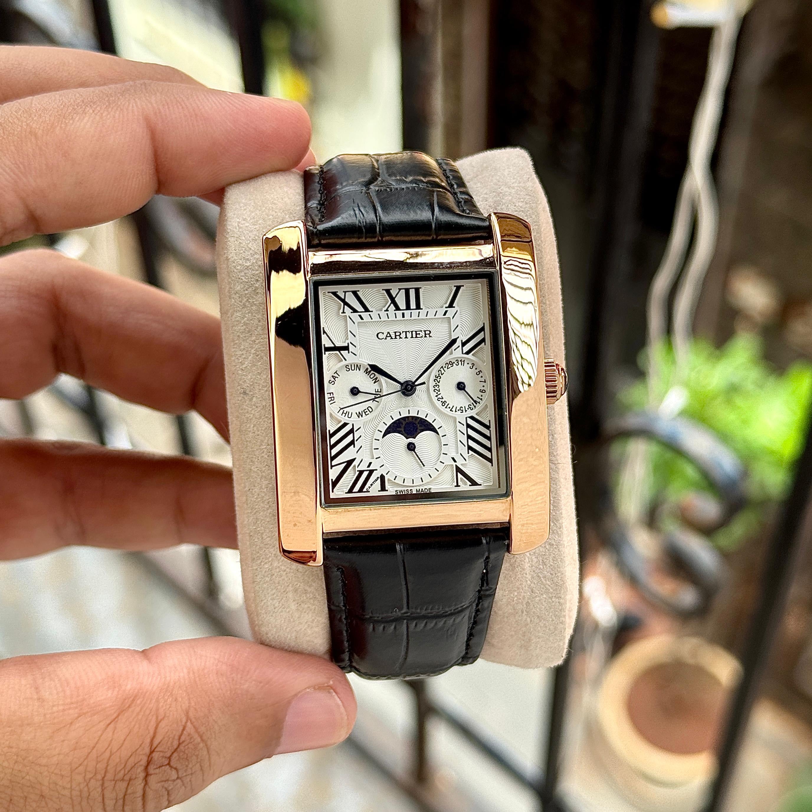 Cartier Tank Moonphase Collection