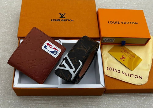 Louis Vuitton Wallet & Belt Combo