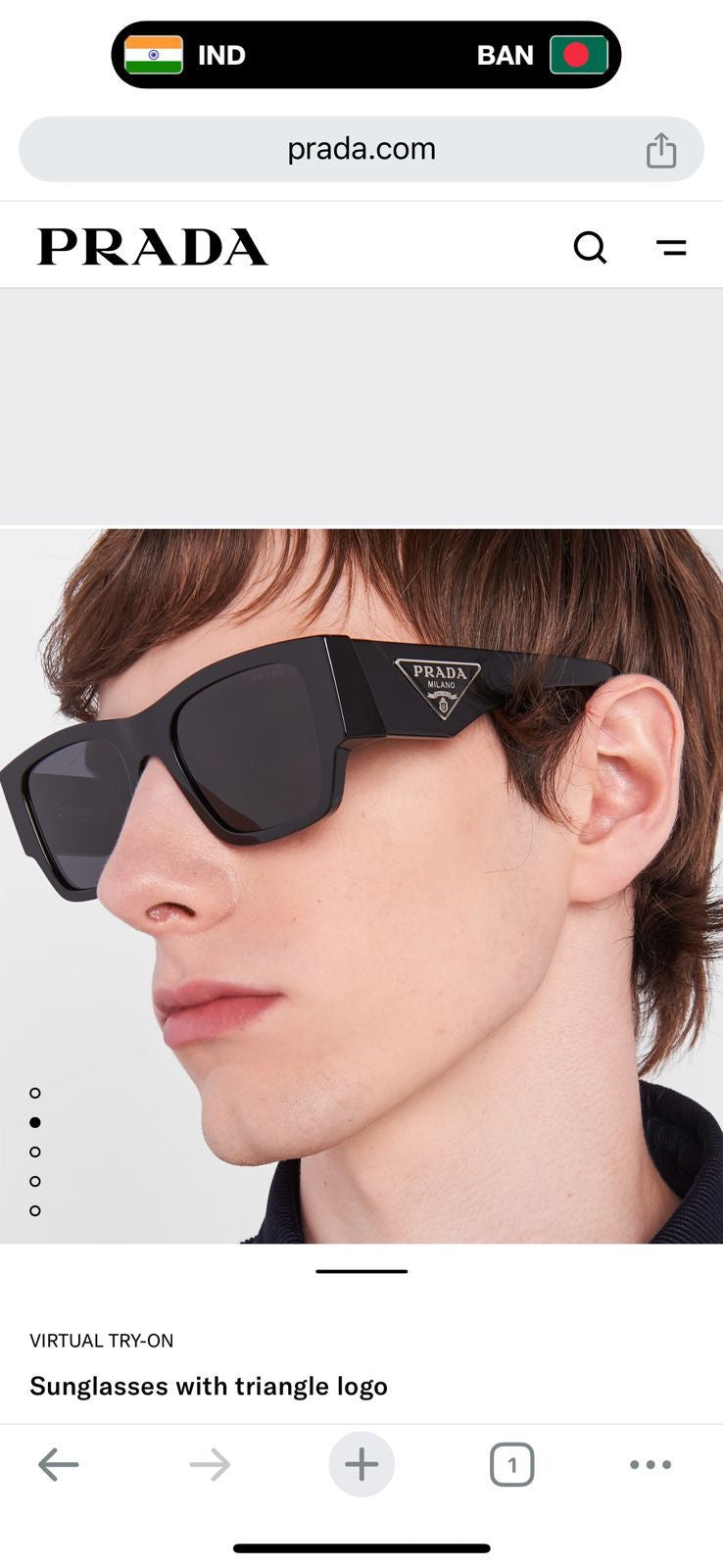 Prada Unisex Sunglasses