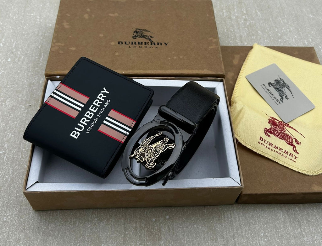 Burberry Wallet & Belt Combo