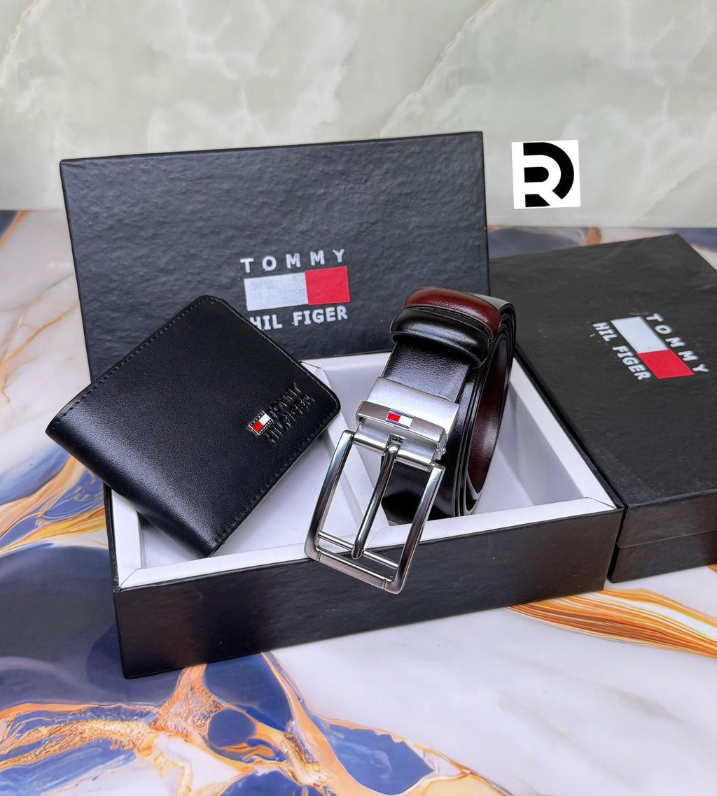 Tommy Hilfiger Wallet & Belt Combo