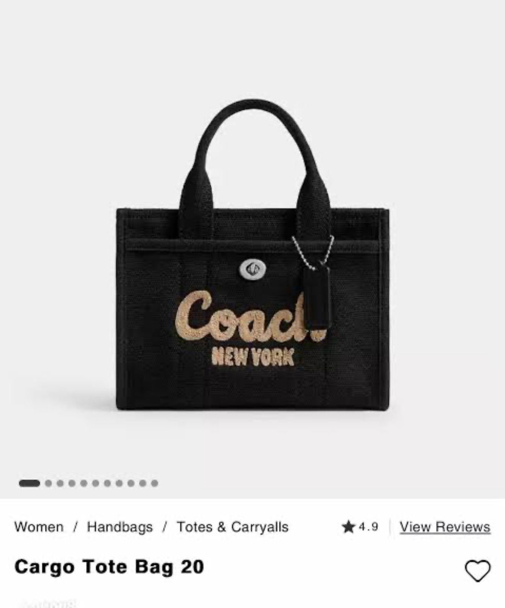 Coach Furry Mini Tote Bag
