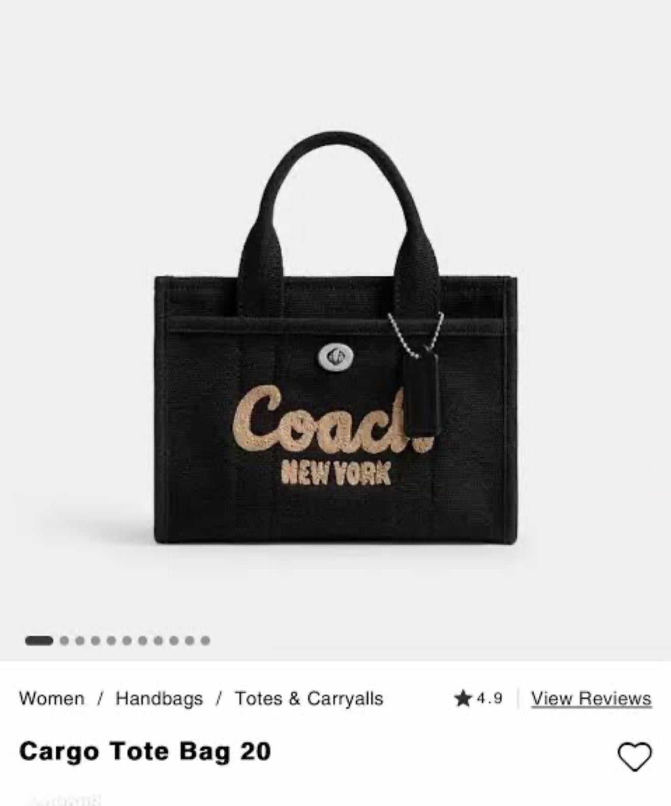 Coach Furry Mini Tote Bag