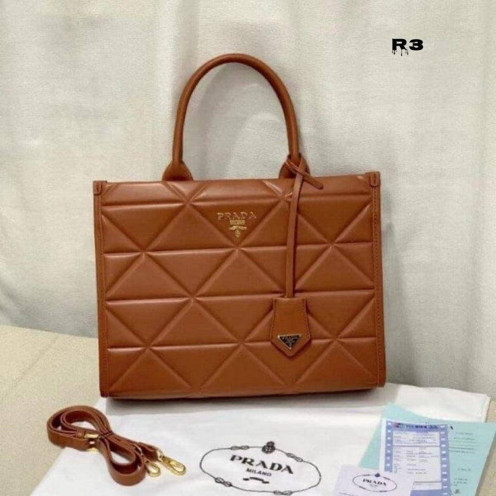 Prada Diamond Cut Tote Bag