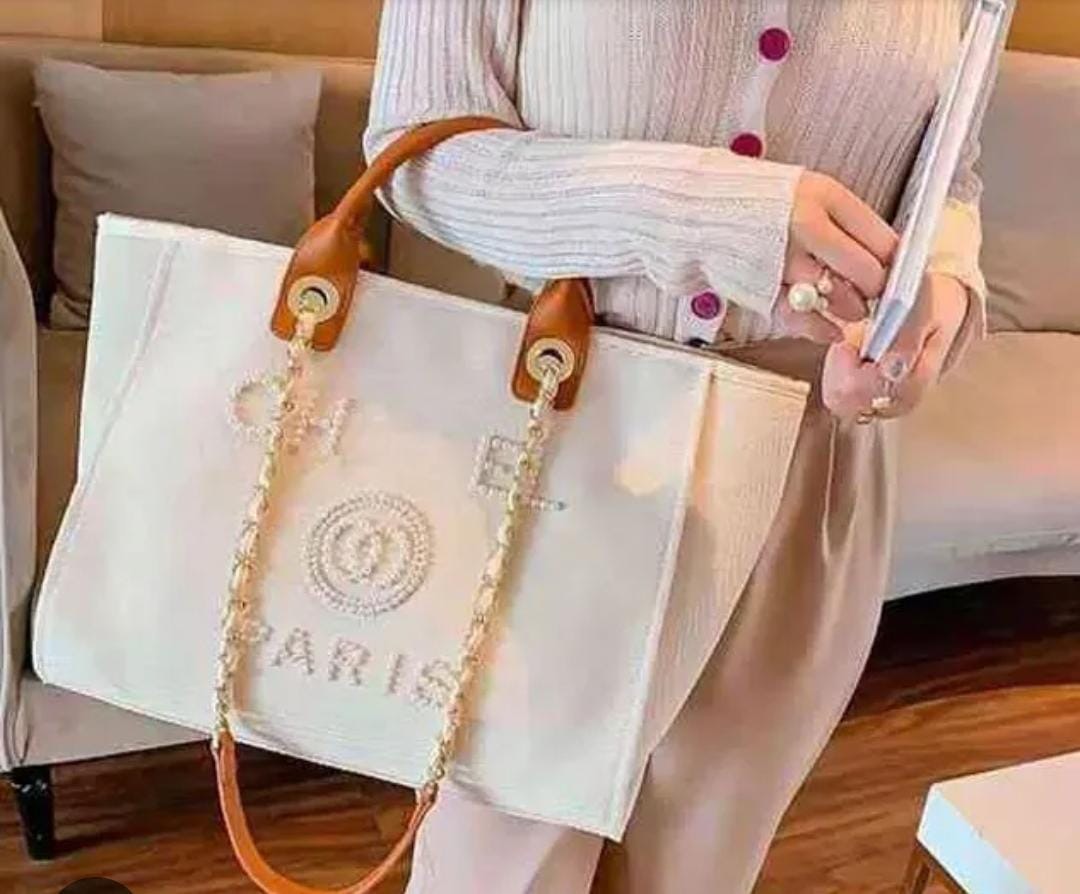 Chanel Deauville Large Size Tote Bag