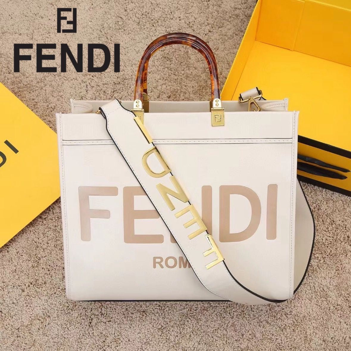 Fendi Large Sunshine Tote Bag