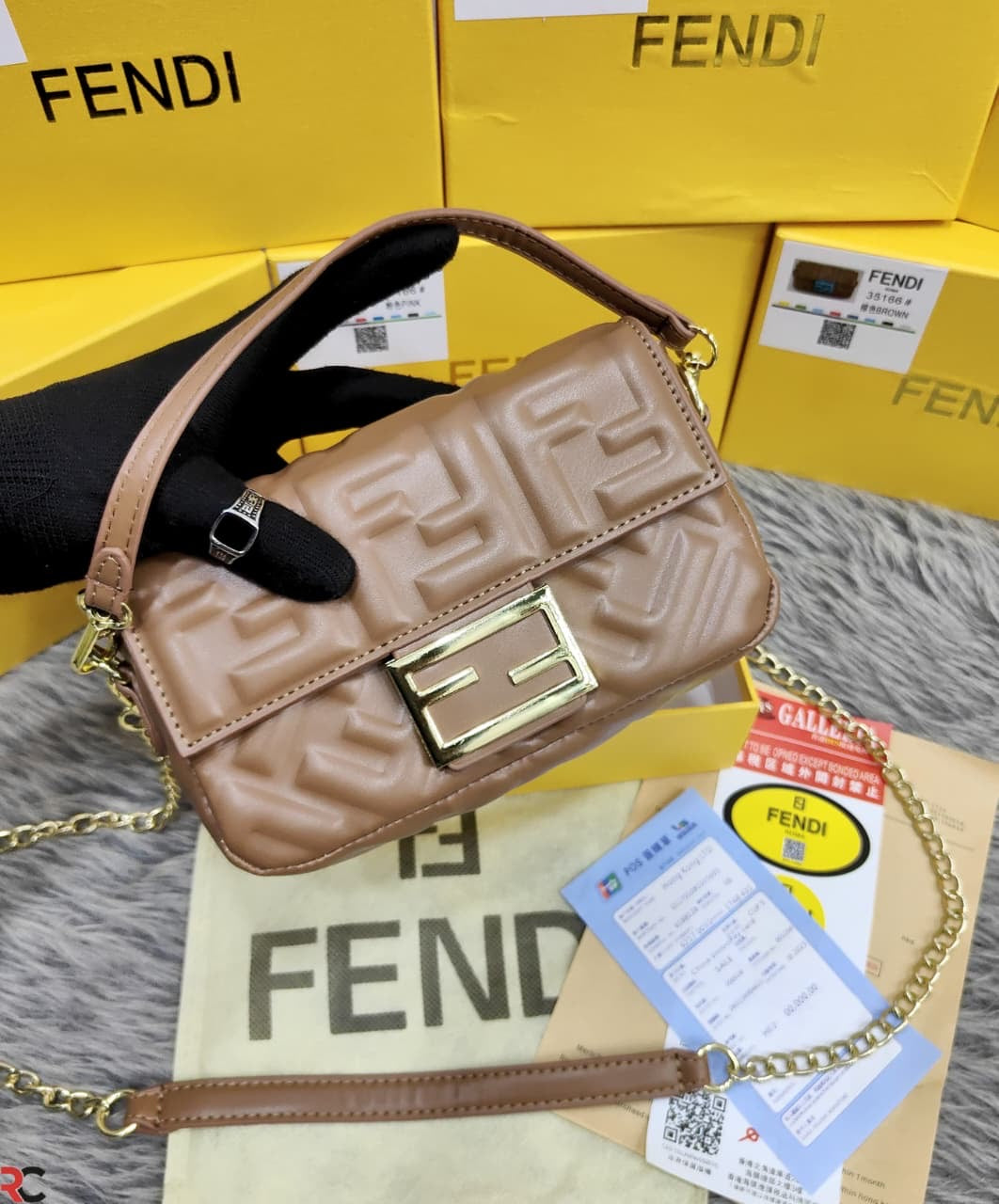 Fendi Baguette Mini Sling Bag