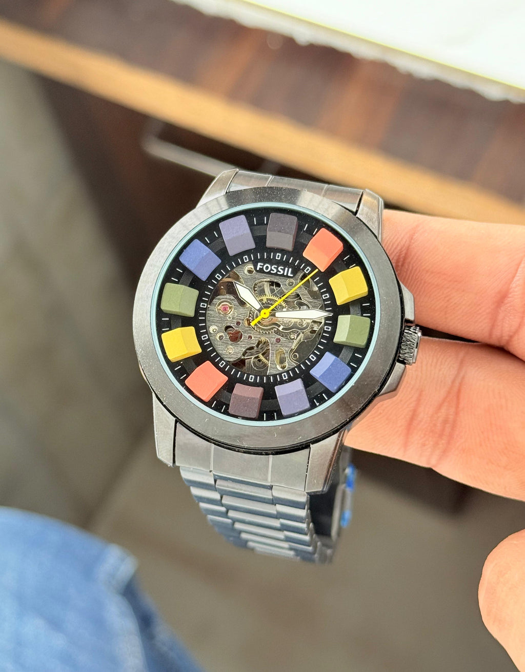 Fossil Grant Automatic Multicolour Skeleton Dial Series
