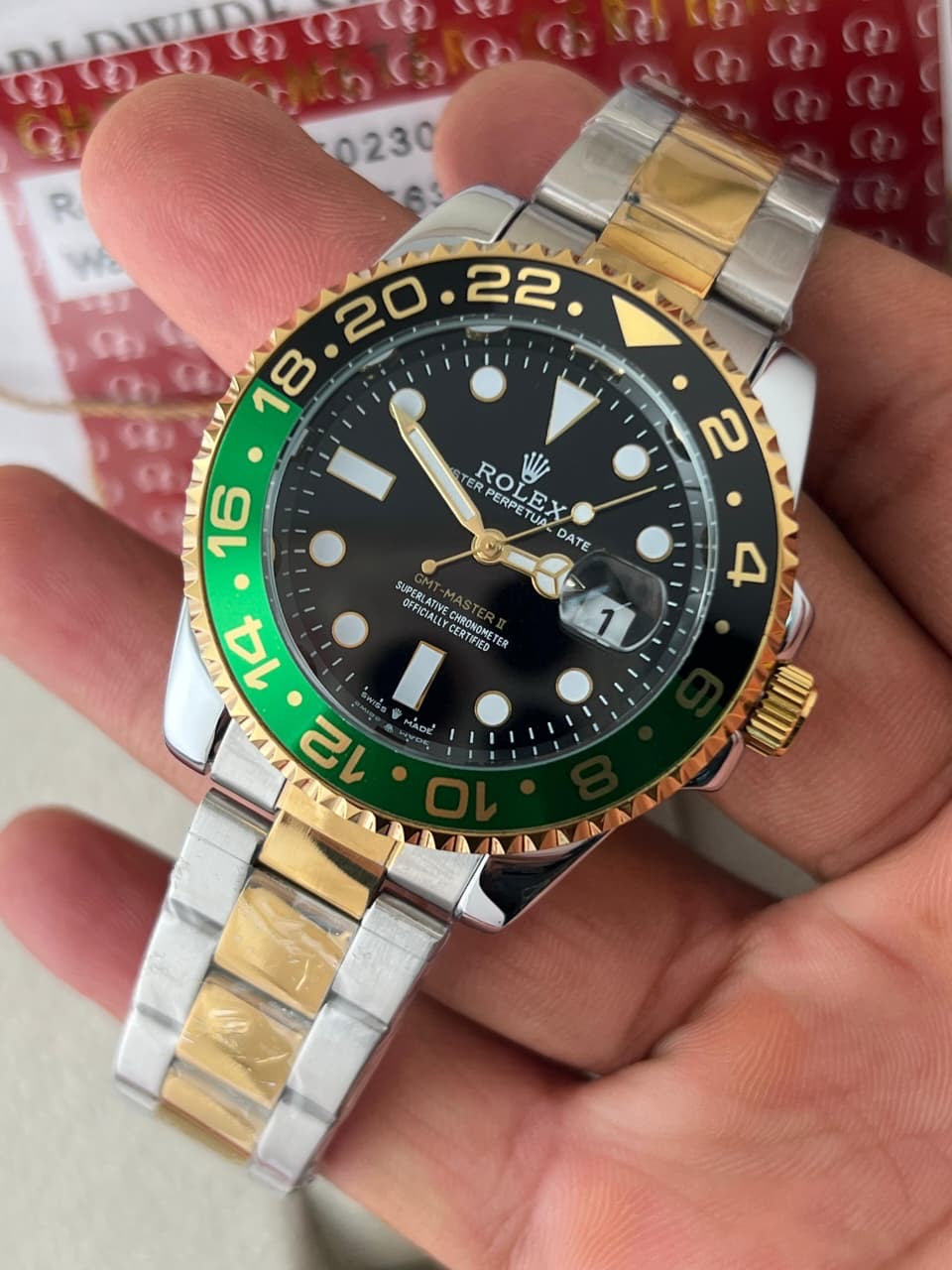 Rolex GMT II Ever gold silver