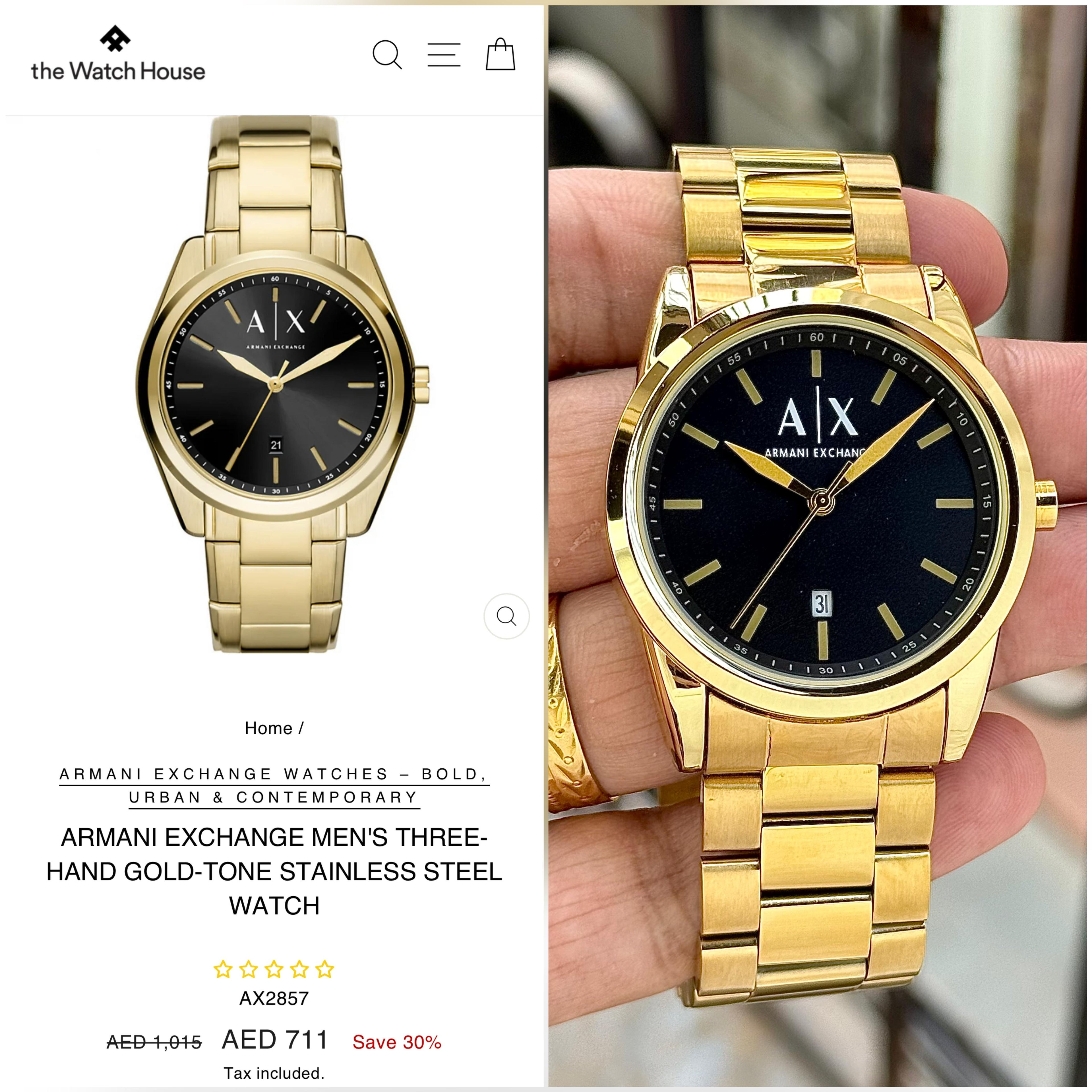 Armani Exchange Three-Hand Classic Series