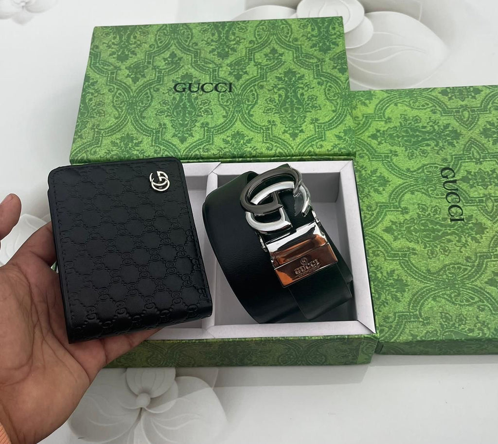Gucci Wallet & Belt Combo