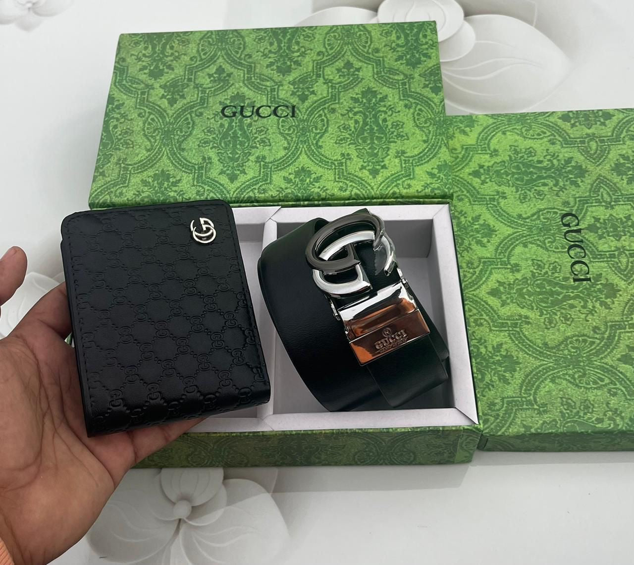 Gucci Wallet & Belt Combo