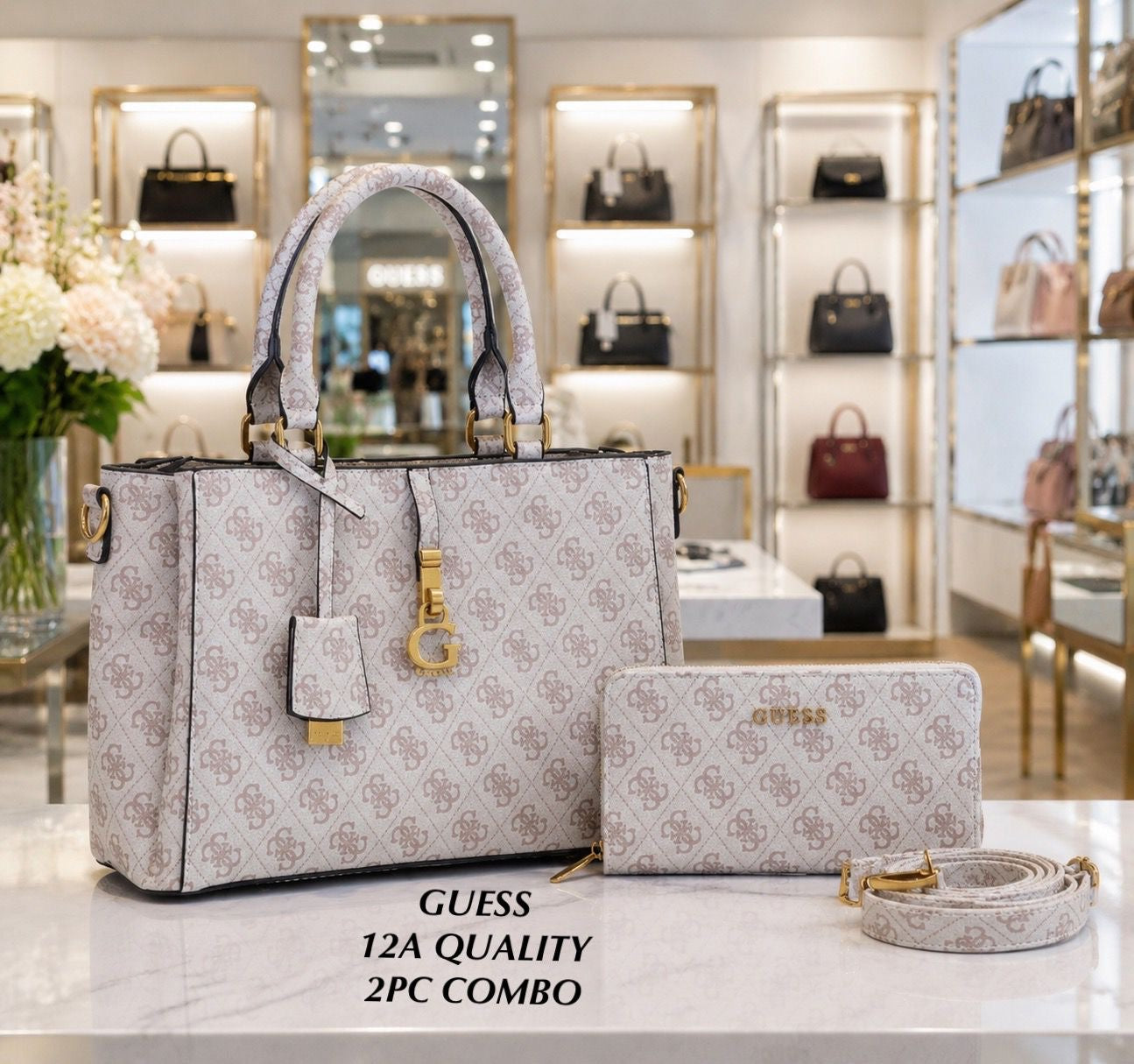 Guess G James Logo Satchel Bag