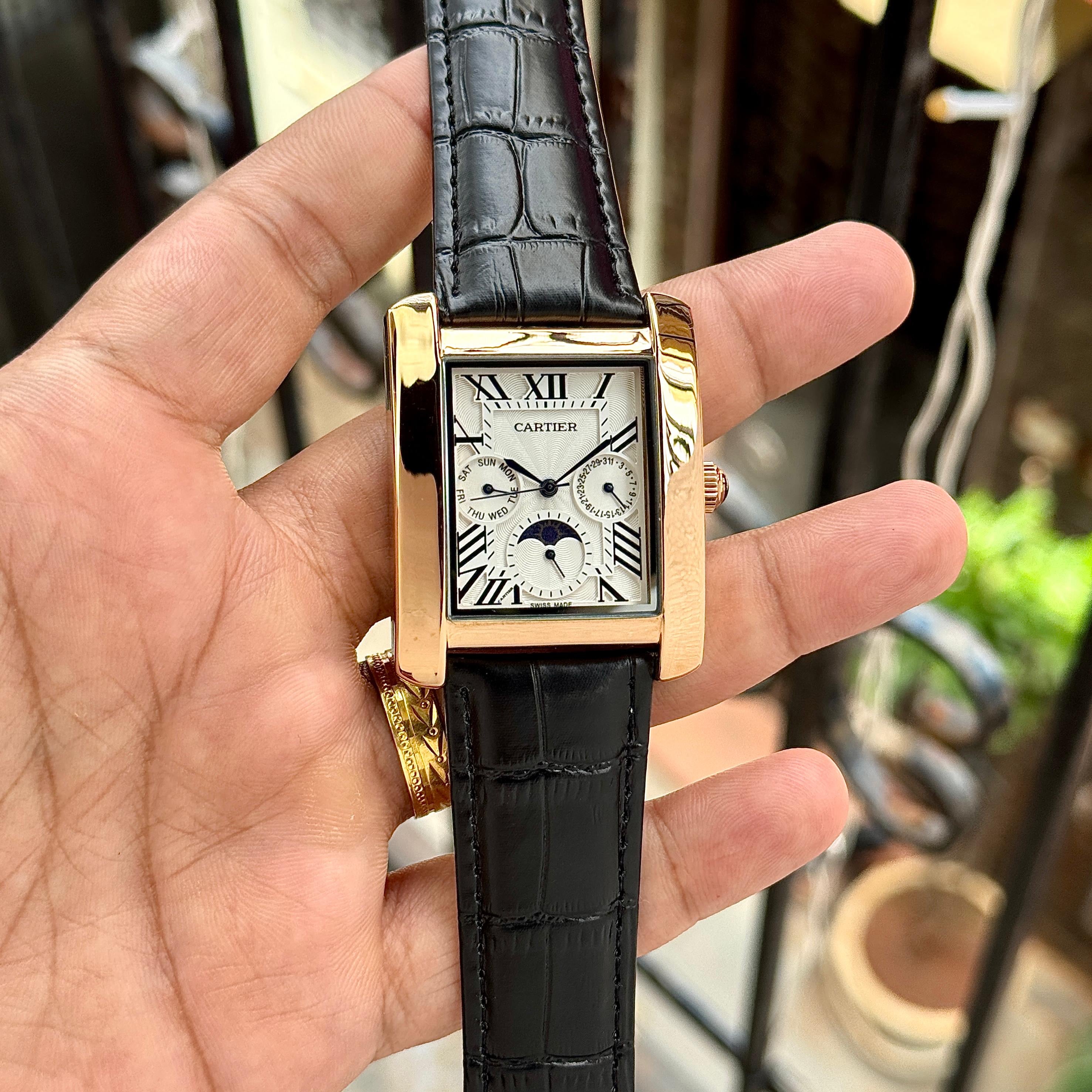 Cartier Tank Moonphase Collection