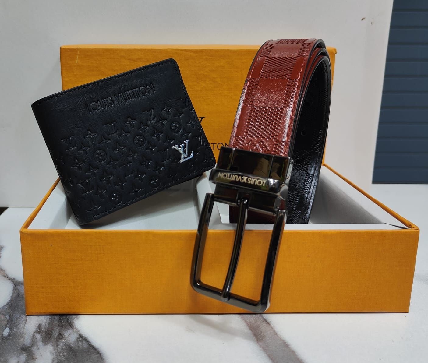 Louis Vuitton Wallet & Belt Combo