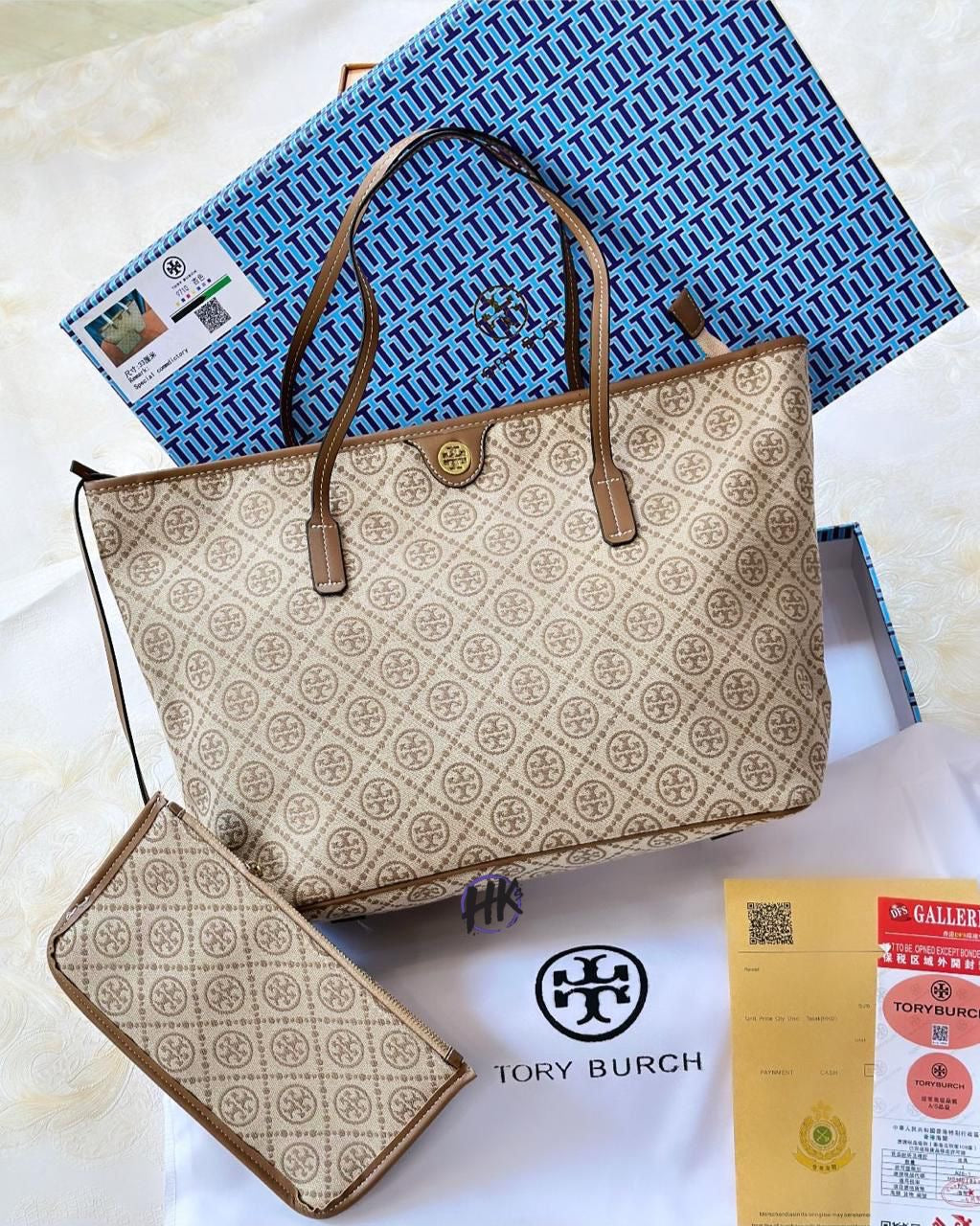 Tory Burch T Monogram Tote Bag