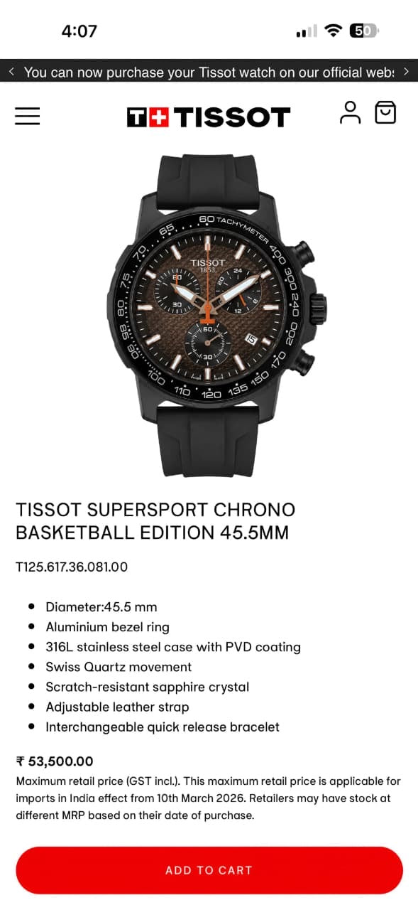 Tissot Supersport Chrono XL