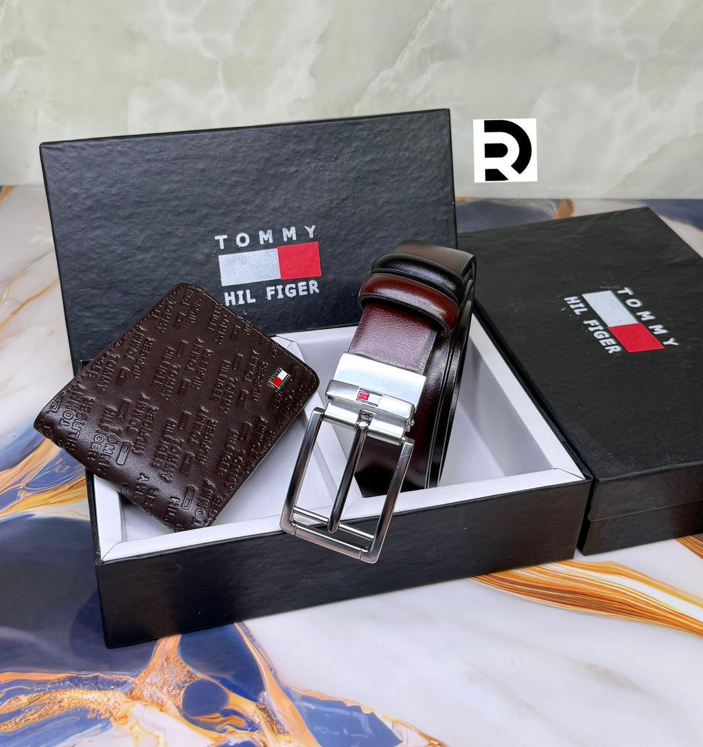 Tommy Hilfiger Wallet & Belt Combo