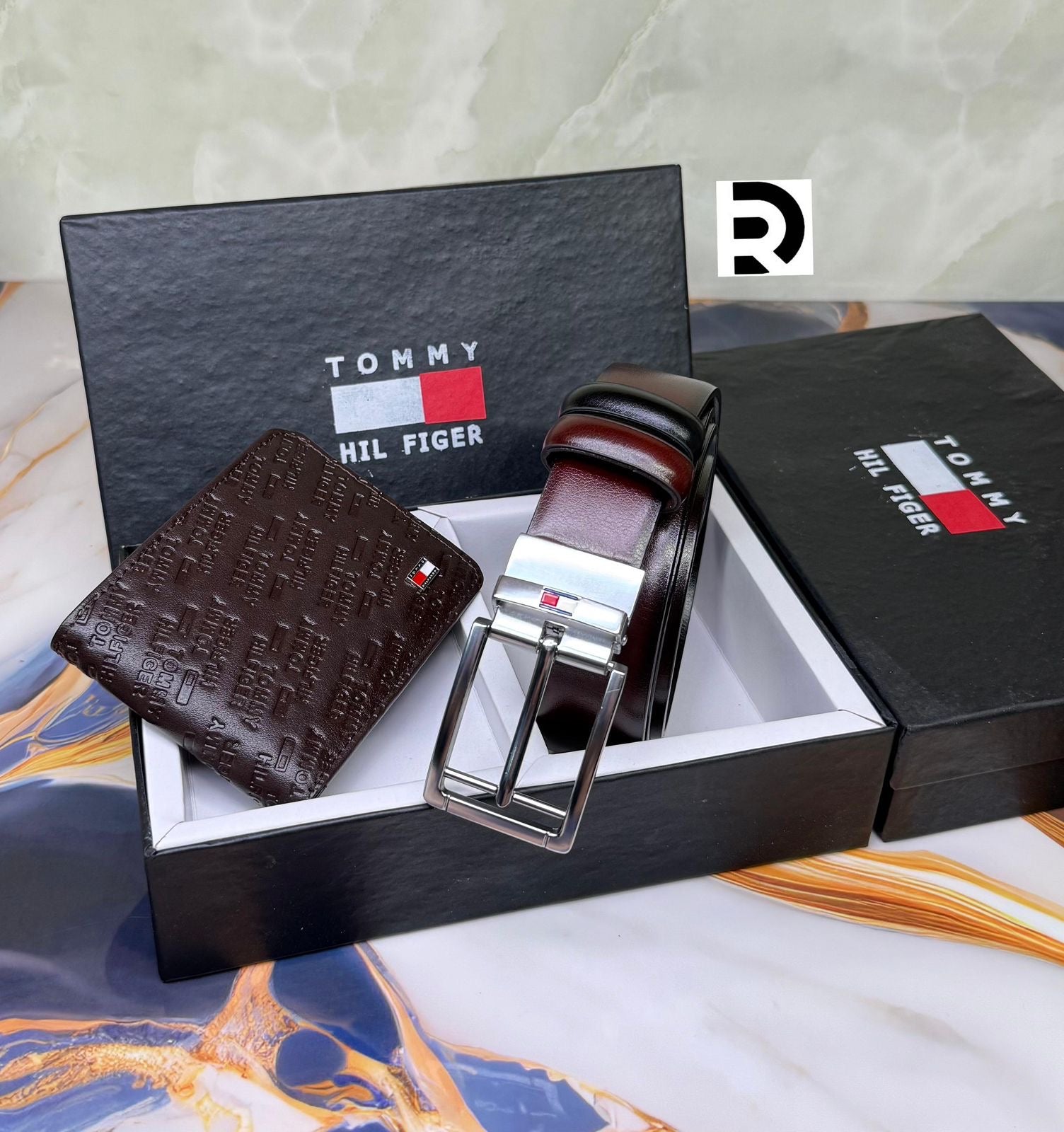 Tommy Hilfiger Wallet & Belt Combo