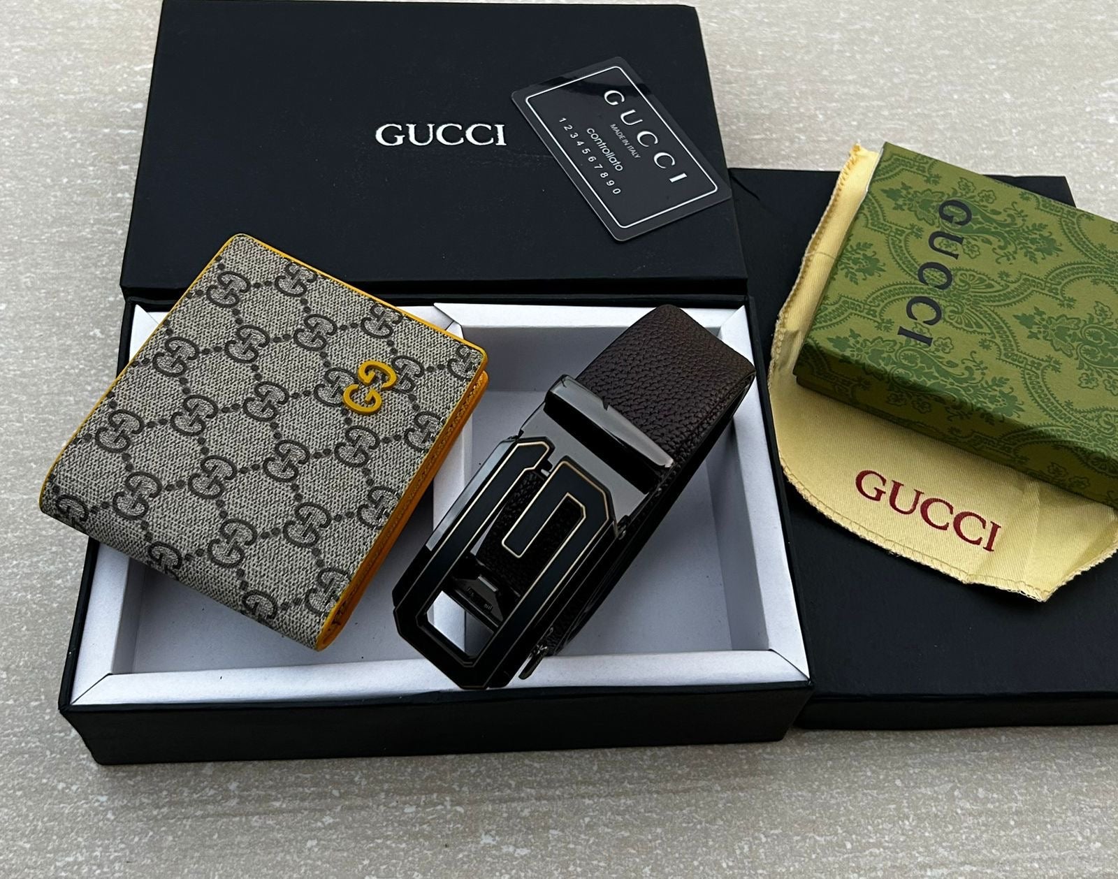 Gucci Wallet & Belt Combo