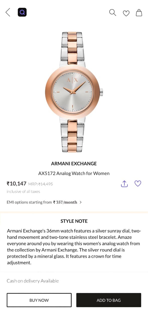 Armani Exchange AX5172