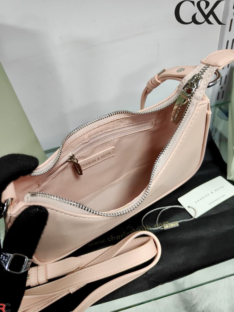 Charles & Keith Chain link Shoulder Bag