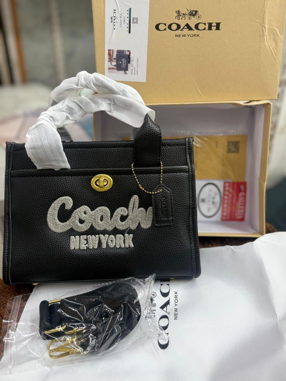 Coach Furry Mini Tote Bag