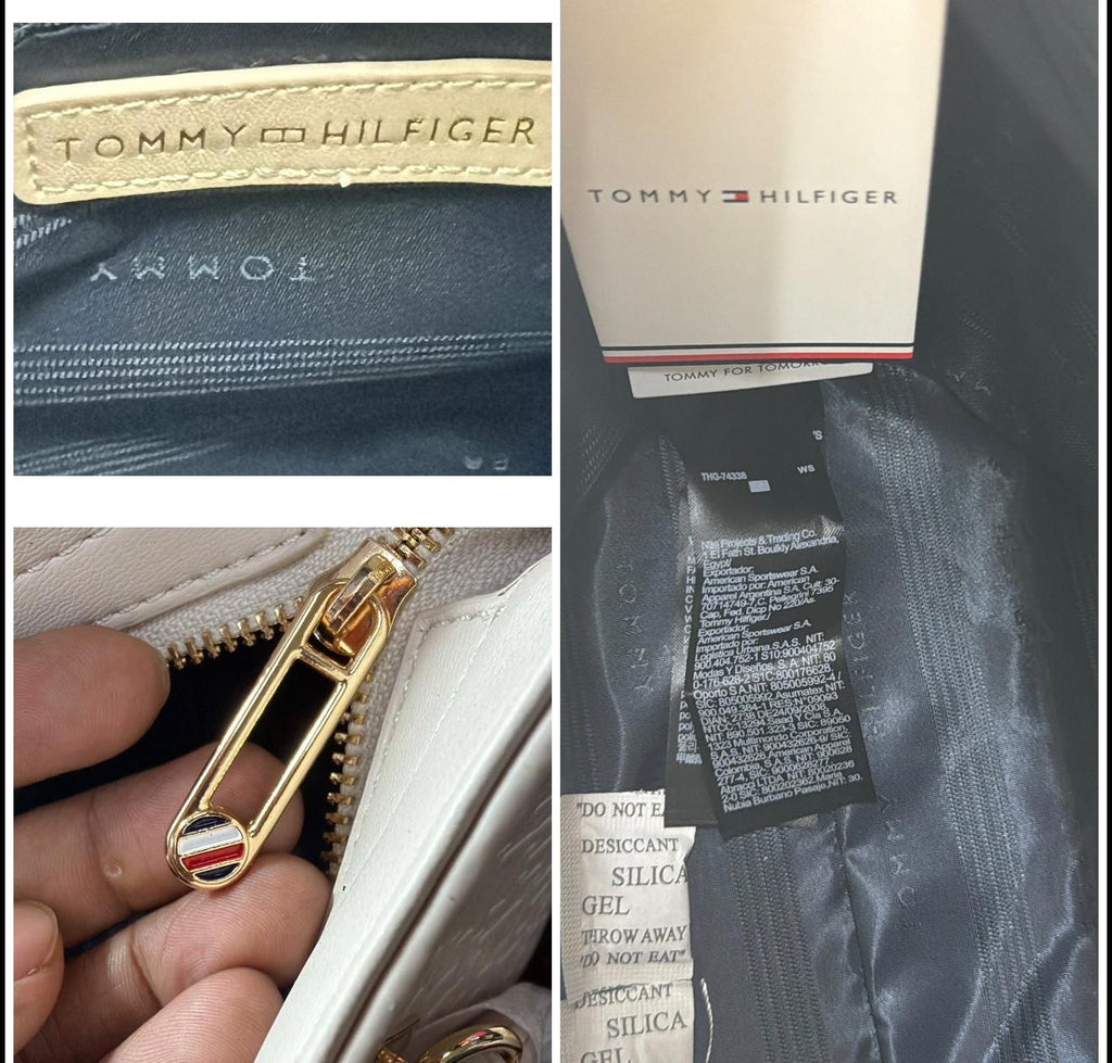 Tommy Hilfiger TH Monogram Embossed Mini Tote Bag