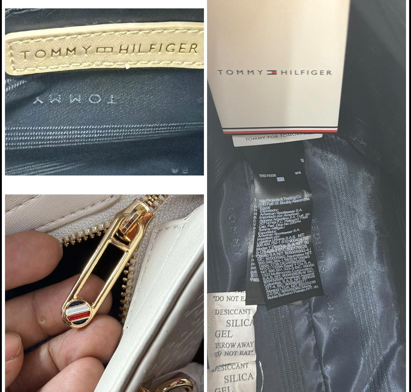 Tommy Hilfiger TH Monogram Embossed Mini Tote Bag