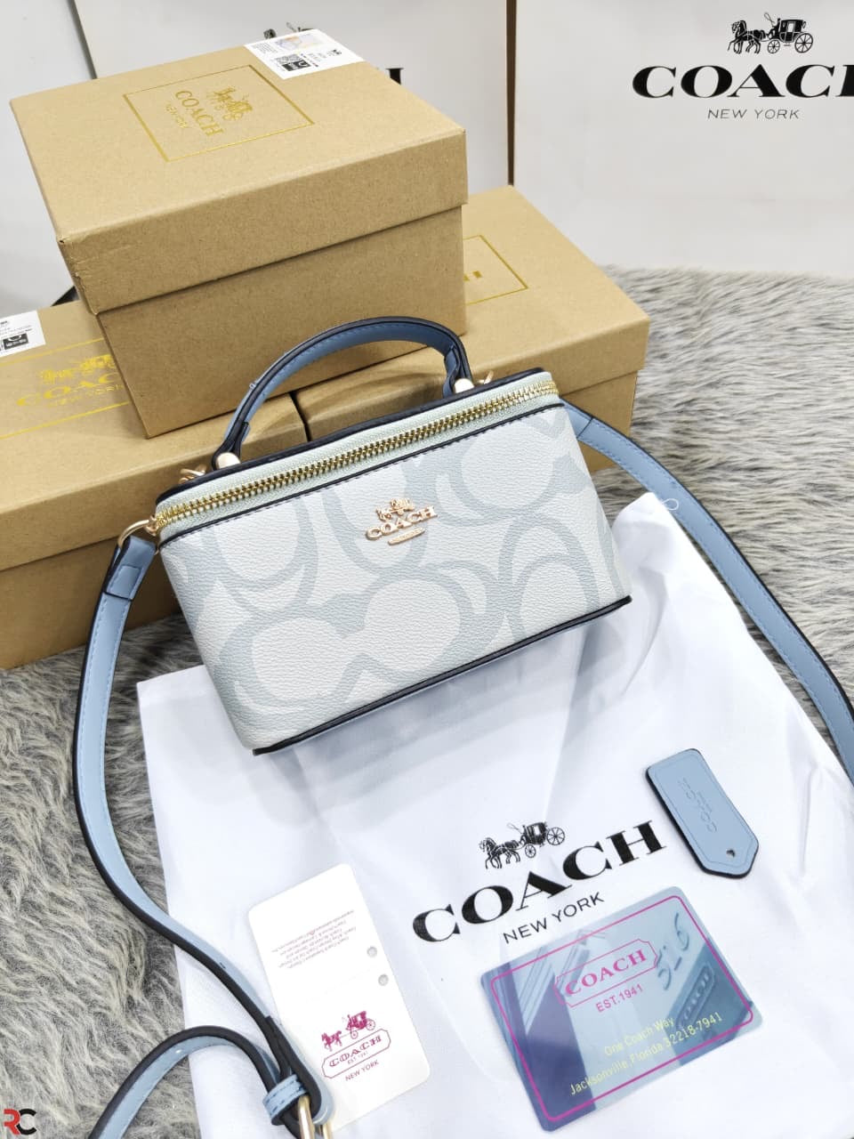 Coach Signature Canvas Vanity Bag