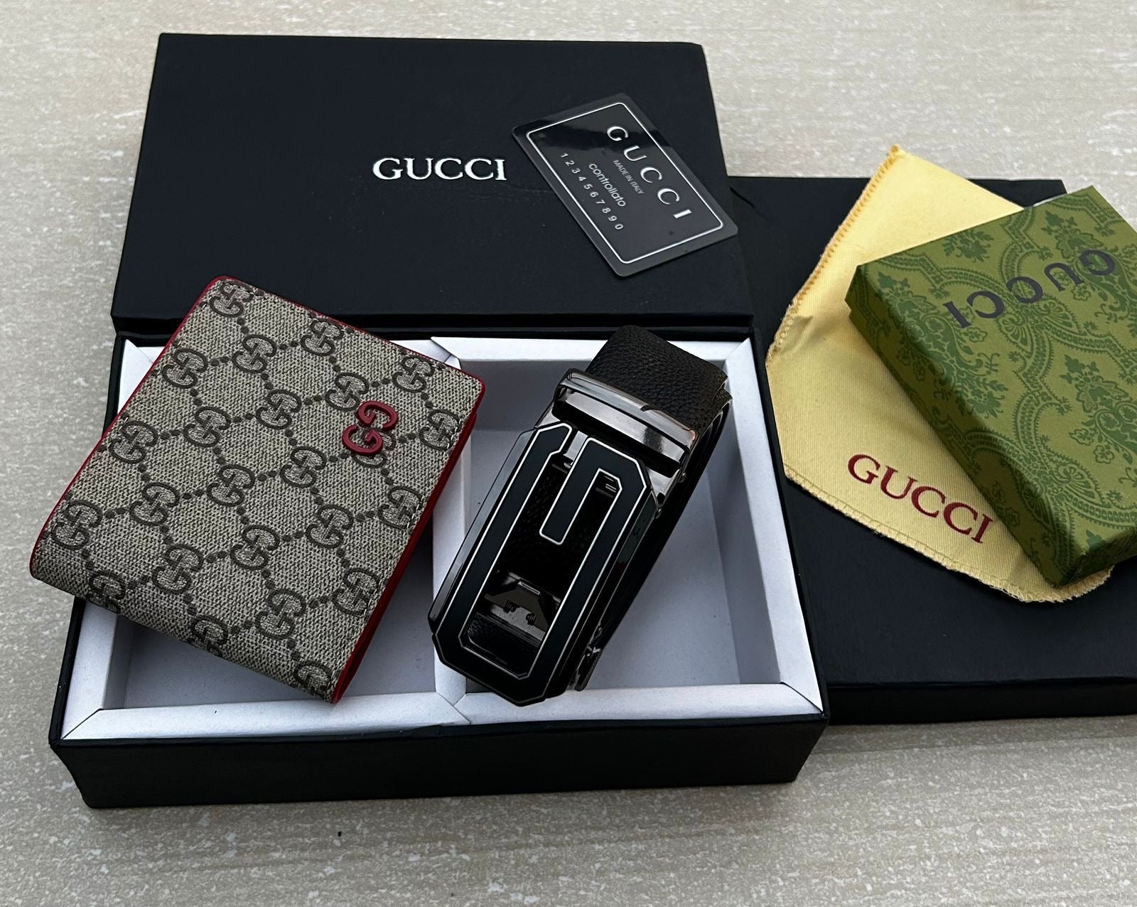 Gucci Wallet & Belt Combo