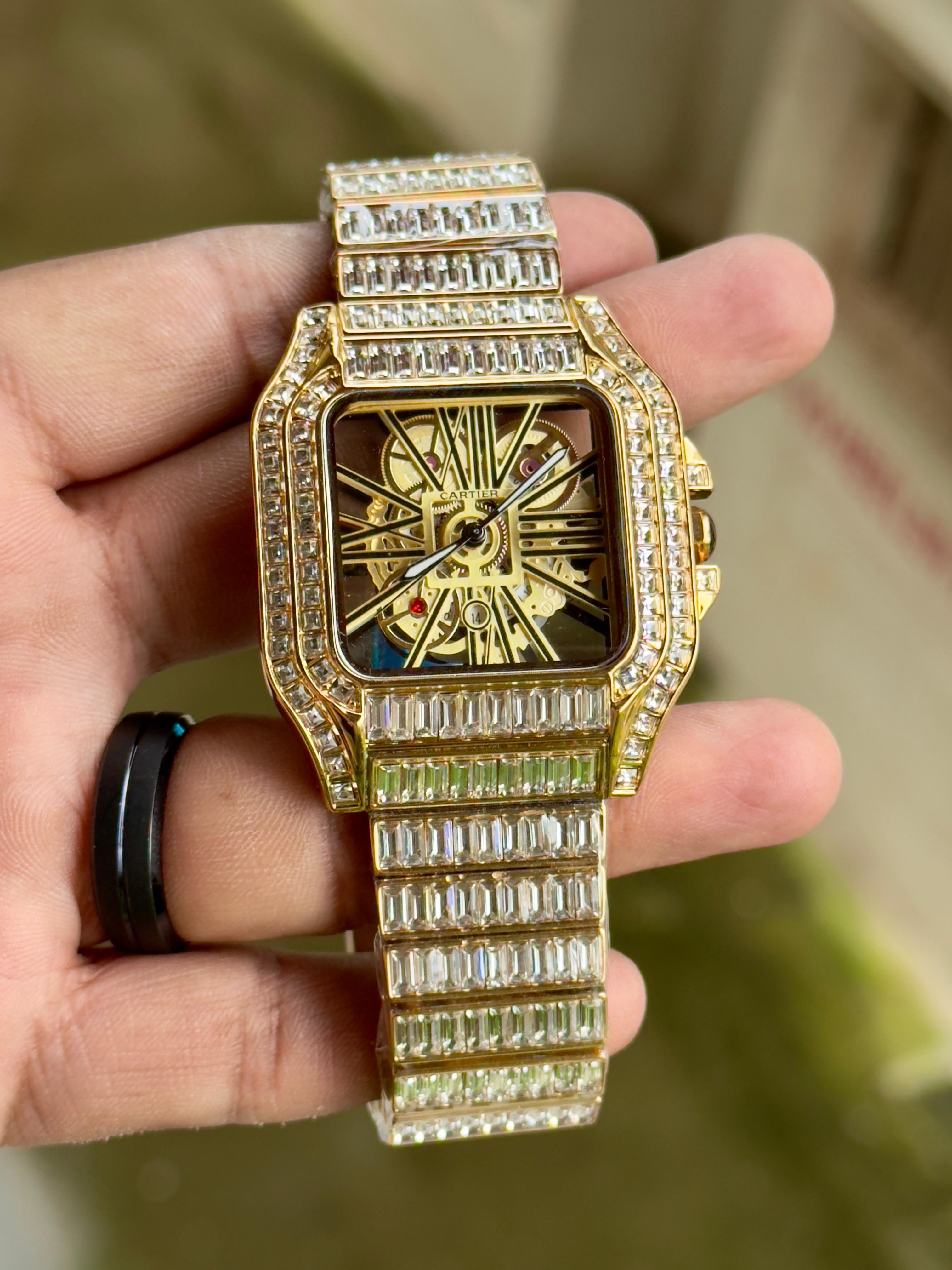 Cartier Gold Skeleton Dial