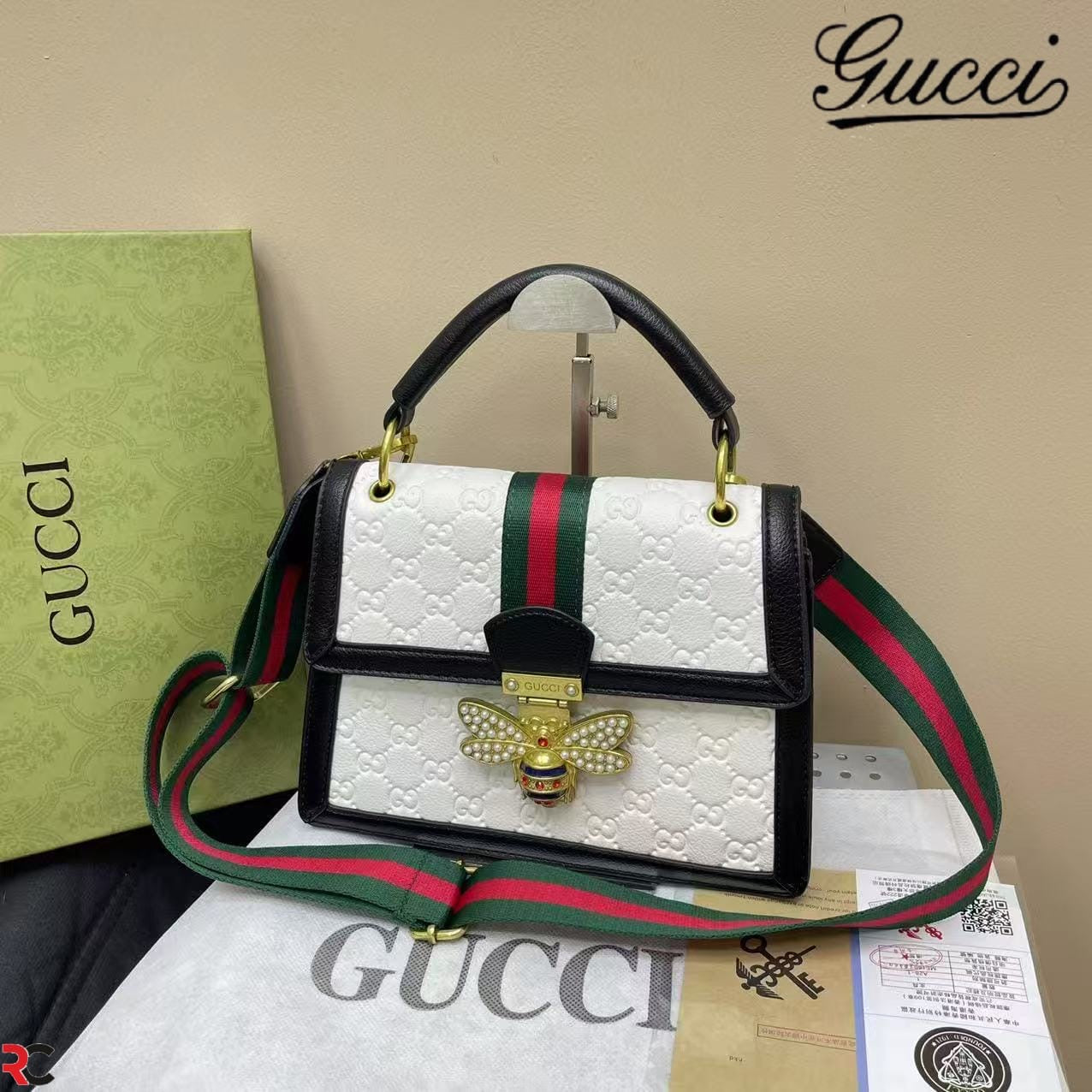 Gucci Butterfly Logo Handbag