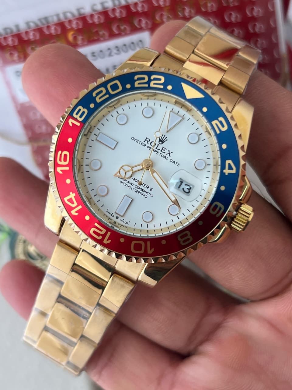 Rolex GMT II Ever gold silver