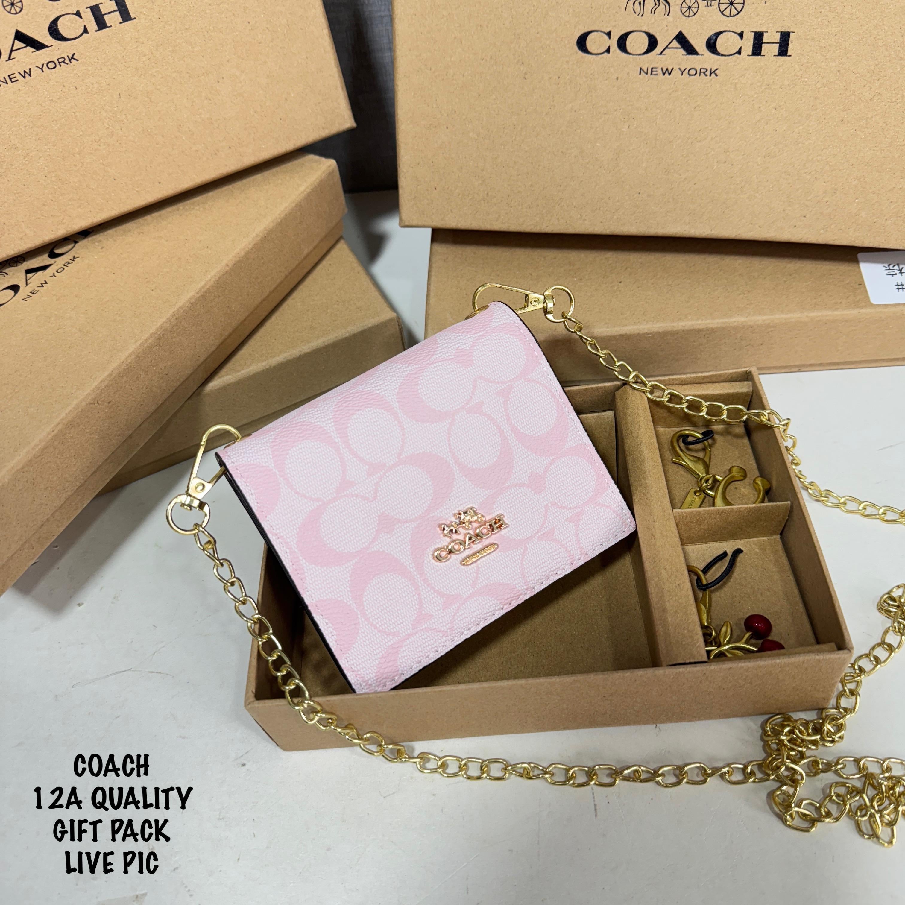 Coach Mini Wallet With Metal Sling