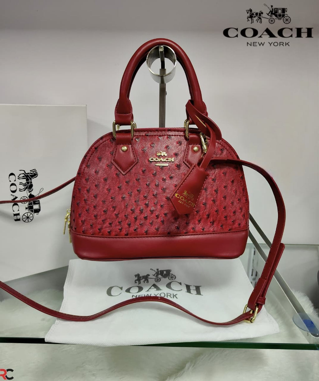 Coach Textured Ostrich Style Alma Bag